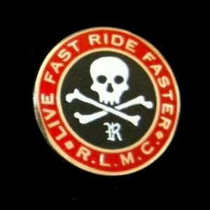 🔥Vintage Rugby M.C. pin/badge super rare last.